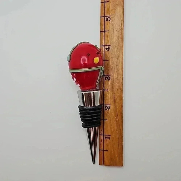 BOTTLE STOPPER With Ceramic Winter ⛄ Snow Bird Top - Picture 5 of 5